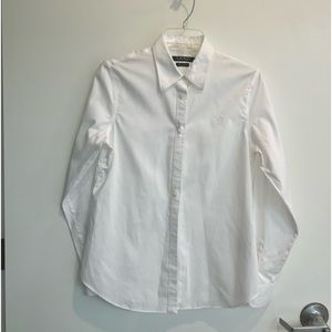 White Ralph Lauren Oxford Shirt